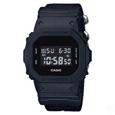 Casio G-Shock Black Series Cordura Fabric Cloth Band Mens Watch DW5600BBN-1 - image 1 of 4