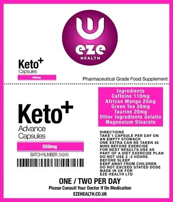 STRONGEST KETO   WEIGHT LOSS PILLS FAST FAT BURNERS KETOSIS SLIMMING BUY 2 get 3 - Image 1 of 3