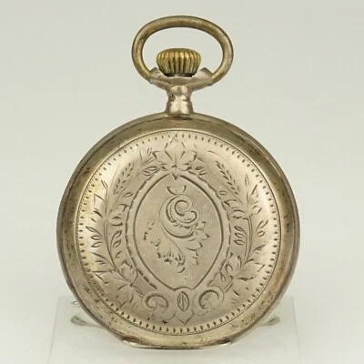 Rare! Fullhunter SILVER Pocket Watch time piece jewelry no gold jewellery RAR - Image 1 of 4