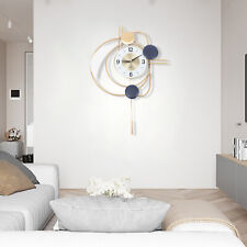 3D Wall Mute Clock Modern Mirror Hanging Clock Large Silent Living Room Decor