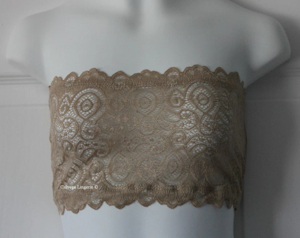 NWTfree People Intimately Nude Colored Lace Reversible Seamless Bandeau Size M/l