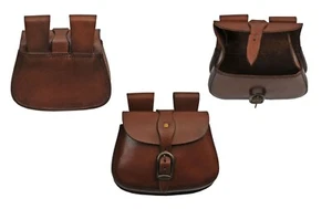 Medieval Buckle Leather Bag 8" x 6" Relics Belt - Picture 1 of 4