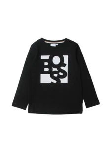 Hugo Boss Kids Long Sleeve T-Shirt Mini Me Black [J25M18-09B] - Picture 1 of 1