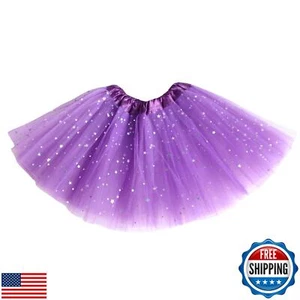 Girls Ballet Tutu Skirt Kids Birthday Princess Party Favor Star Dress Skirt ( - Picture 1 of 2