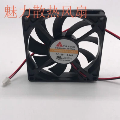 Y.s.tech Yw08015012ll  2-wire Cooling Fan 8015 8cm Dc12v 0.14a - Image 1 of 4