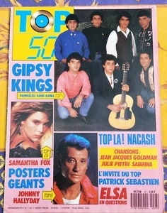 MAGAZINE TOP 50 97 SABRINA SALERNO ELSA POSTER SAMANTHA FOX JOHNNY HALLYDAY 1988 - Foto 1 di 4