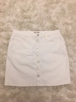 Новый Madewell эластичной джинсовой ткани прямой юбка белый кнопка спереди издание Sz 31 J0563 - Изображение 1 из 4