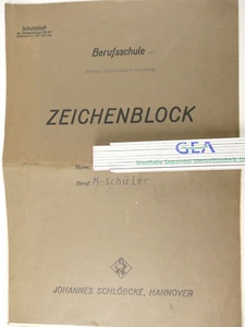 5 Original Zeichnungen Berufsschule Metallflugzeugbau Heinkel A3 1941  H-27093 - Bild 1 von 17