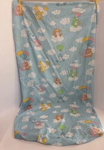 Vintage Care Bears On Clouds Fitted Crib Mattress Baby Blue Springs Industries - Picture 1 of 7
