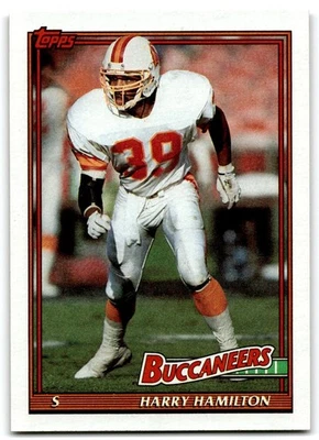 1991 Topps Harry Hamilton Tampa Bay Buccaneers #490 - Image 1 of 2