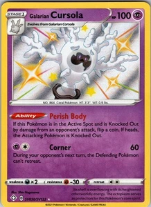 Galarian Cursola Shiny Holo Rare Shining Fates: Shiny Vault SV050/SV122 NM - TCG - Picture 1 of 2