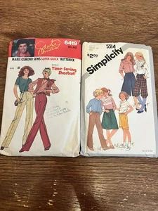 Lot of 2 Vintage Sewing Patterns Butterick #6419 Marie Osmond Simplicity #5314  - Picture 1 of 4