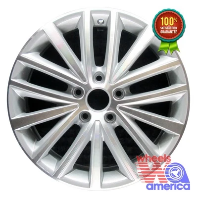 Wheel Rim Volkswagen VW Jetta 17 2011-2016 OEM Factory Machined Silver OE 69910 Foto 1 de 4