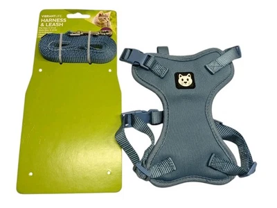 Arnés y correa ajustables para gatos azul talla única 8-15 libras nuevo sin etiquetas Foto 1 de 4