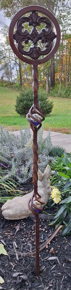 Rustic Metal Garden Decor Rosette - Image 1 of 1