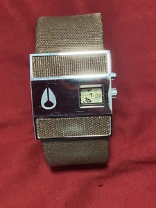 Nixon Rotolog Rare Brown Canvas New Battery - Picture 1 of 10