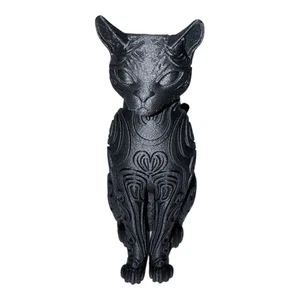 Statuetta scultura gatto di design, statuina decorativa - Foto 1 di 4