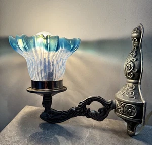 Applique vintage URSS lampada da parete metallo vetro metà secolo decorazione sovietica - Foto 1 di 9