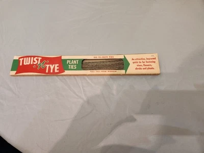 Vintage Twist N Tye Gardening Ties Tomatoes Flowers Made in Huntington Park CA - Image 1 of 2