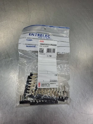ABB 1SNA163311R2200 PC61 10-POLES TERMINAL JUMPER, LOT OF 10.            4F-50/1 - Image 1 of 3