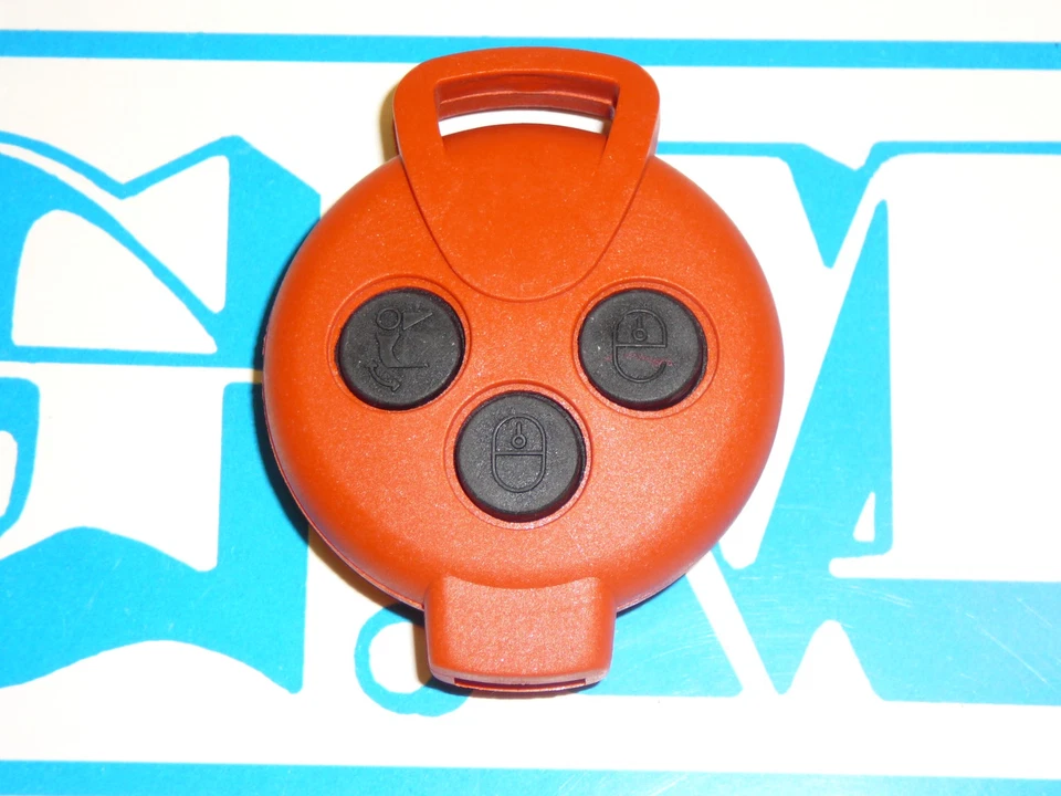 COVER ARANCIO CON TASTI NERI SMART MHD FORTWO 451 3 TASTI PER CHIAVE TELECOMANDO - Immagine 1 di 1