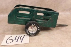 G44 VINTAGE METAL MUSCLE GREEN NYLINT PRESSED STEEL TOY TRAILER - Picture 1 of 1