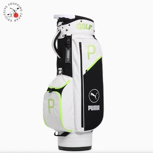 Puma Golf Cart Bag PCL Caddie 6-way Men's Lightweight 3.0kg White/Black/Lime New - Picture 1 of 6