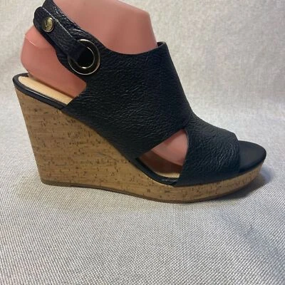 Sandalias Via Spiga con plataforma negras talla 8M. Nuevo Foto 1 de 4