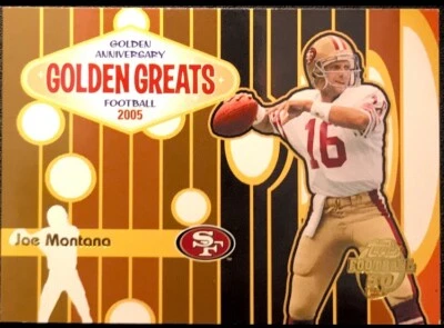Joe Montana 2005 Topps Golden Anniversery Golden Greats - Image 1 of 2