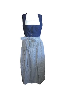 Dirndl Lorena Midi Dunkelblau Gr. 36 - Picture 1 of 1