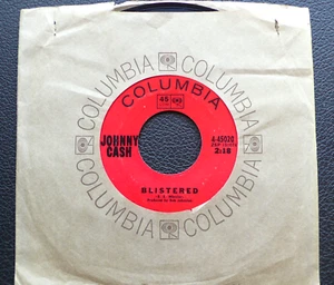 7" Johnny Cash - Blistered - US Columbia - Picture 1 of 1