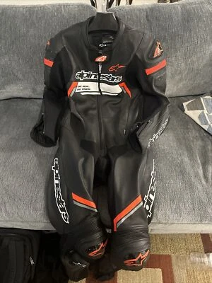 Traje de moto Alpinestar misil V2 encendido 1 pieza traje de cuero para motocicleta Foto 1 de 2