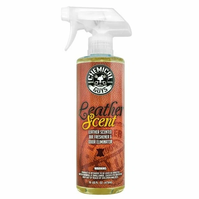 Chemical Guys Leather Scent Premium Air Freshener and Odor Eliminator - 473ml