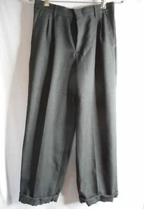Youth Size 16 Dark Grey Pleated front Dress Pants by TFW - Bild 1 von 7
