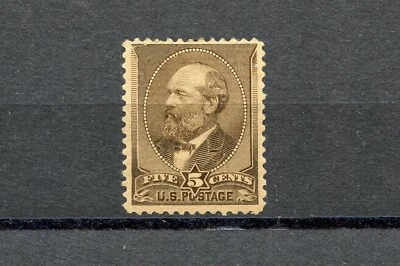 KMC4076-U.S. #205 (U139) James A. Garfield, 5¢ yellow brown, M,H,FVF, CV$240.00 - Image 1 of 2