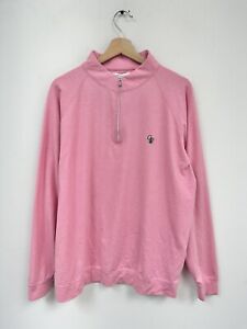 Holderness & Bourne 1/4 Zip Pullover Wicking Calusa Pines Pink Size Large