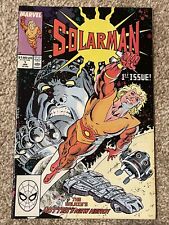 SOLARMAN 1ST ISSUE VOL 1 JAN 1989 THE GALAXY'S HOTTEST NEW HERO MARVEL