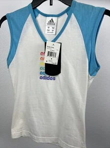 Adidas Girls Roller Rink Vneck Tank Top Size Small NWT - Picture 1 of 3
