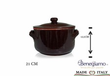 PENTOLA CASSERUOLA CON COPERCHIO UMIDIERA BENEGIAMO 21CM ALIMENTI