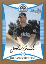 2008 Bowman Prospects Baseball Gold #BP77 Jordan Czarniecki