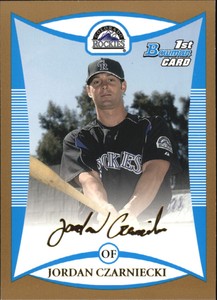 2008 Bowman Prospects Baseball Gold #BP77 Jordan Czarniecki