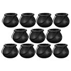  12pcs Halloween Candy Bucket for Kids Party Gift Holder Black Witch Kettle-MD