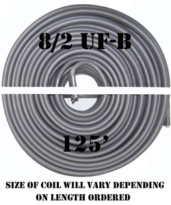 Cable alimentador subterráneo Southwire 8/2 UF-B x 125' - Imagen 1 de 2
