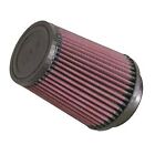K&N Universal Round Tapered Air Filter - 76mm Neck ID, 89-114 x 146mm, Rubber