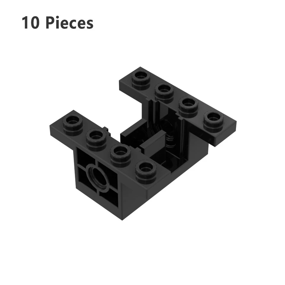 6585 Caja de cambios 4 x 4 x 1 2/3 Bloque de rueda cónica 4X4 ladrillos negros, piezas y piezas Foto 1 de 1