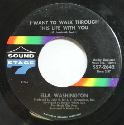 Soul 45 Ella Washington - I Want To Walk Through This Life With You / Fragile (H - Image 1 of 2