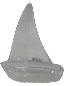 Galway Crystal Sailboat Ornament Nautical Collectable 24% Lead T2350 KET19 - Picture 1 of 6