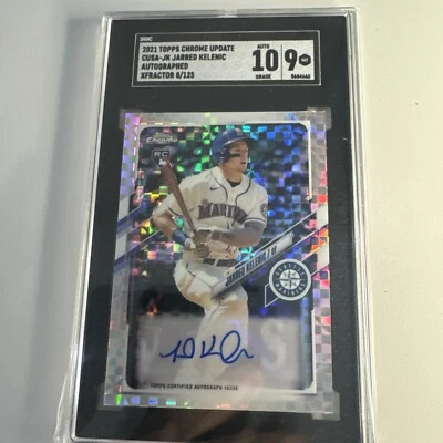 2021 Topps Chrome Update Jonah Heim X-Fractor  Auto RC #CUSA-JHE 8 /125 SGC 10 9 - Image 1 of 3