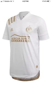 Atlanta United FC Adidas 2021 Away Authentic Trikot XL weiß gold Aeroready 130 $ - Bild 1 von 11