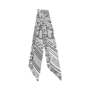 Bandana Hermes Twilly Eperon d'Or Bianco e Nero - Foto 1 di 10